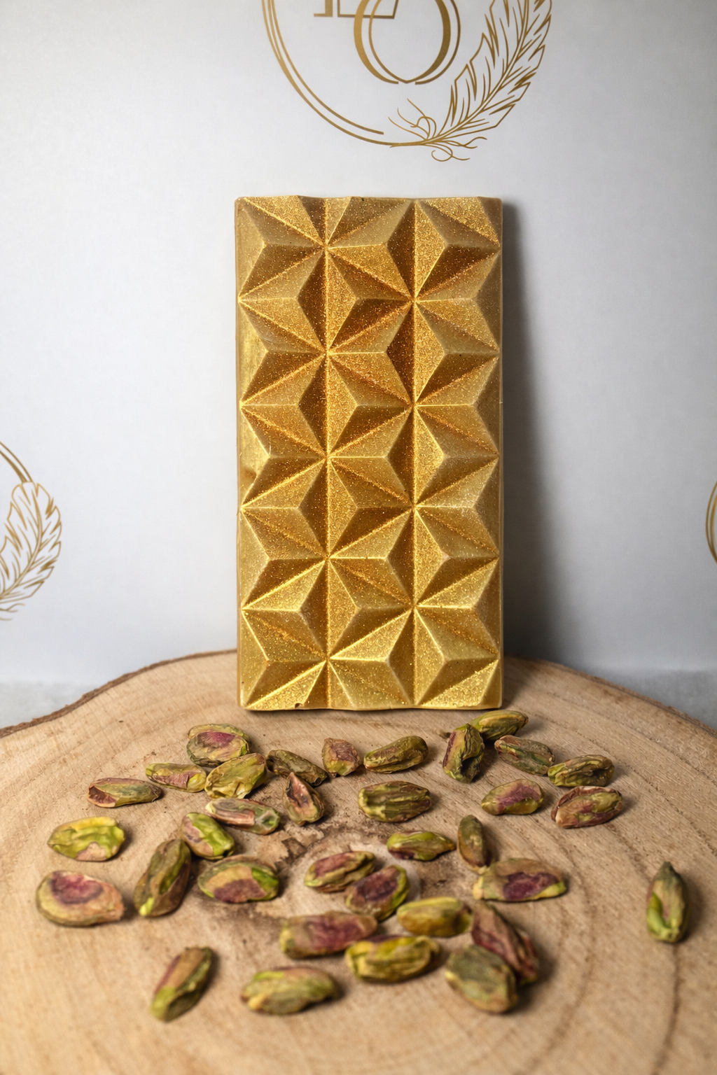 Tablette de chocolat à la pistache