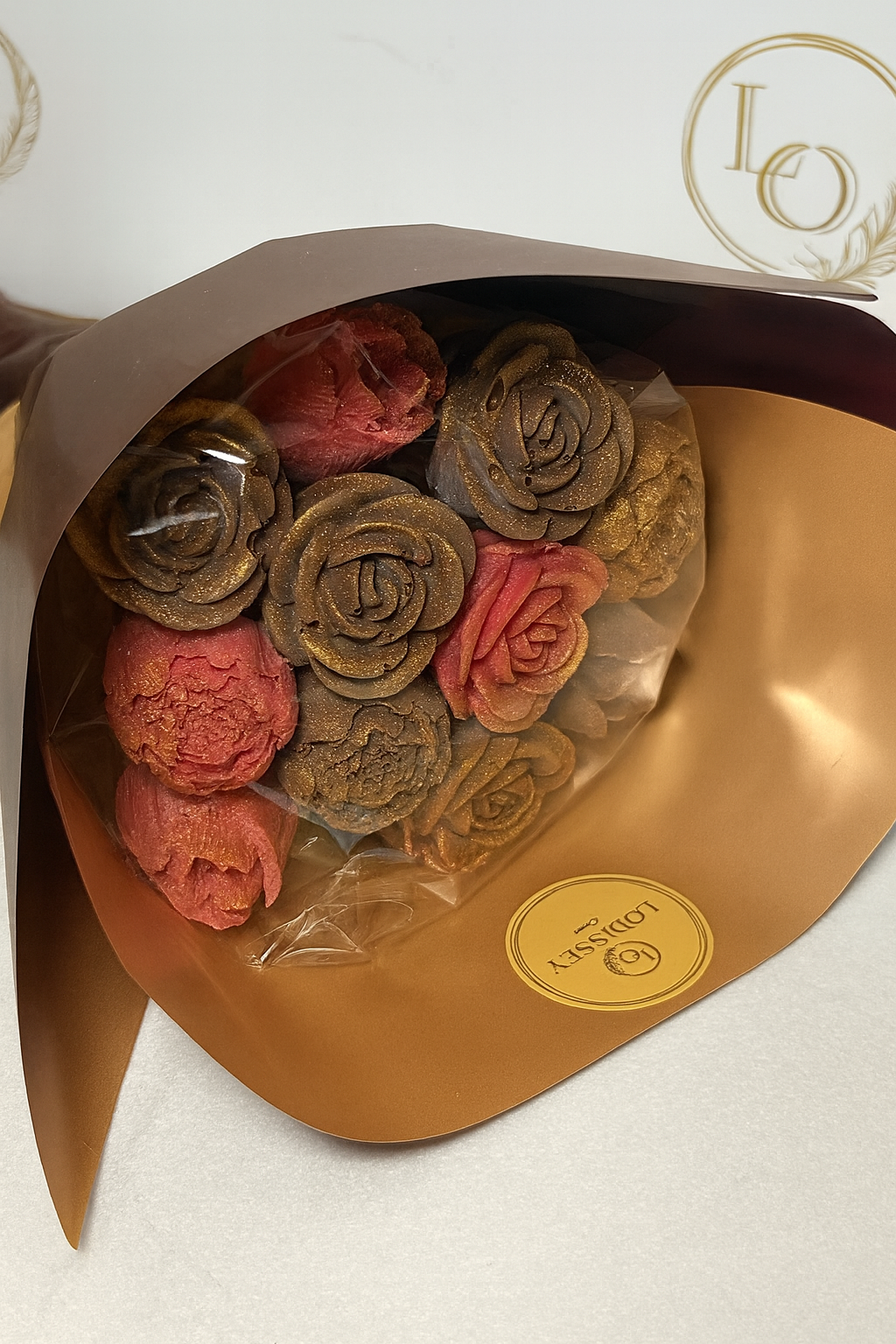 Bouquet de roses en chocolat – Taille moyenne