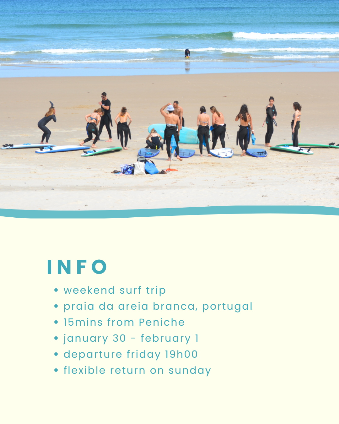 AREIA BRANCA Waves of Intention Jan 2026 | Beginner & Intermediate