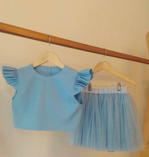 Conjunto Glitter Azul