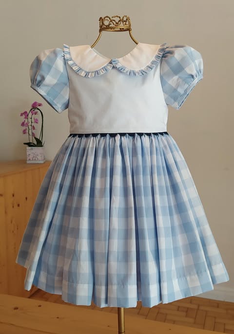 Vestido Matilda xadrez azul