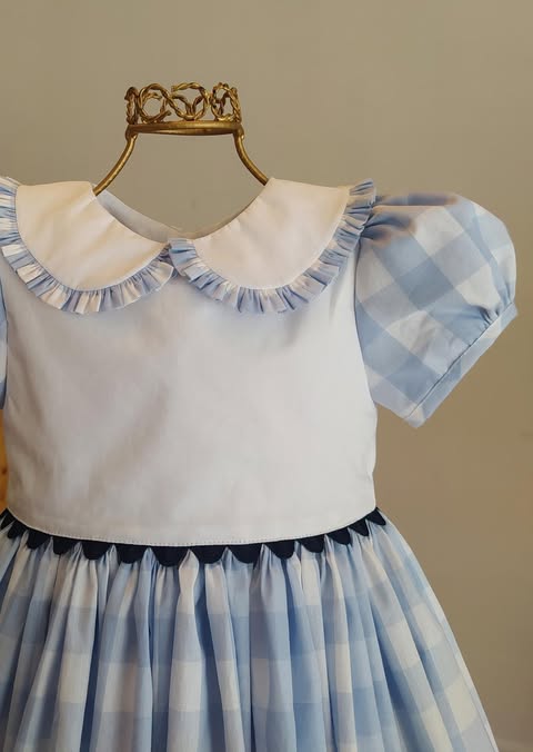 Vestido Matilda xadrez azul