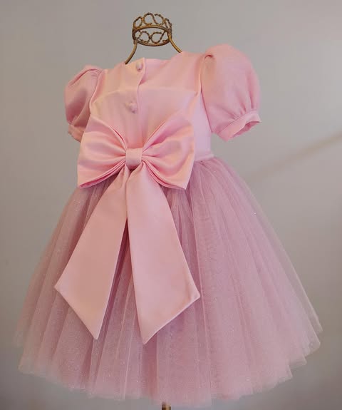 Vestido Princesas rosa claro