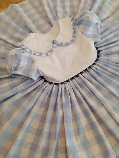 Vestido Matilda xadrez azul