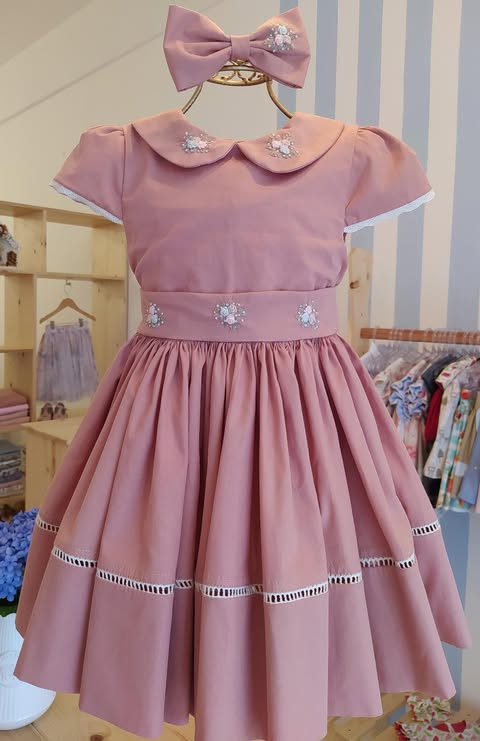 Vestido Maria Antônia rosê