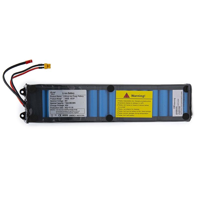 Batteria 36v 7.8 A/H con connettori XT30 e JST
