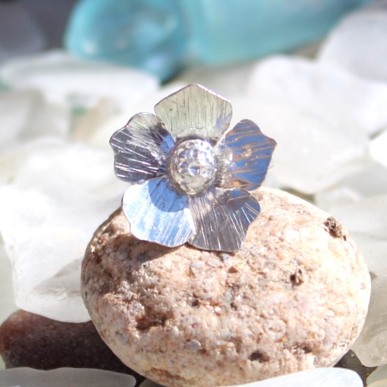 Sterling Silver Flower Ring