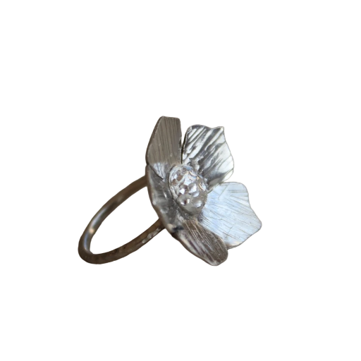 Sterling Silver Flower Ring