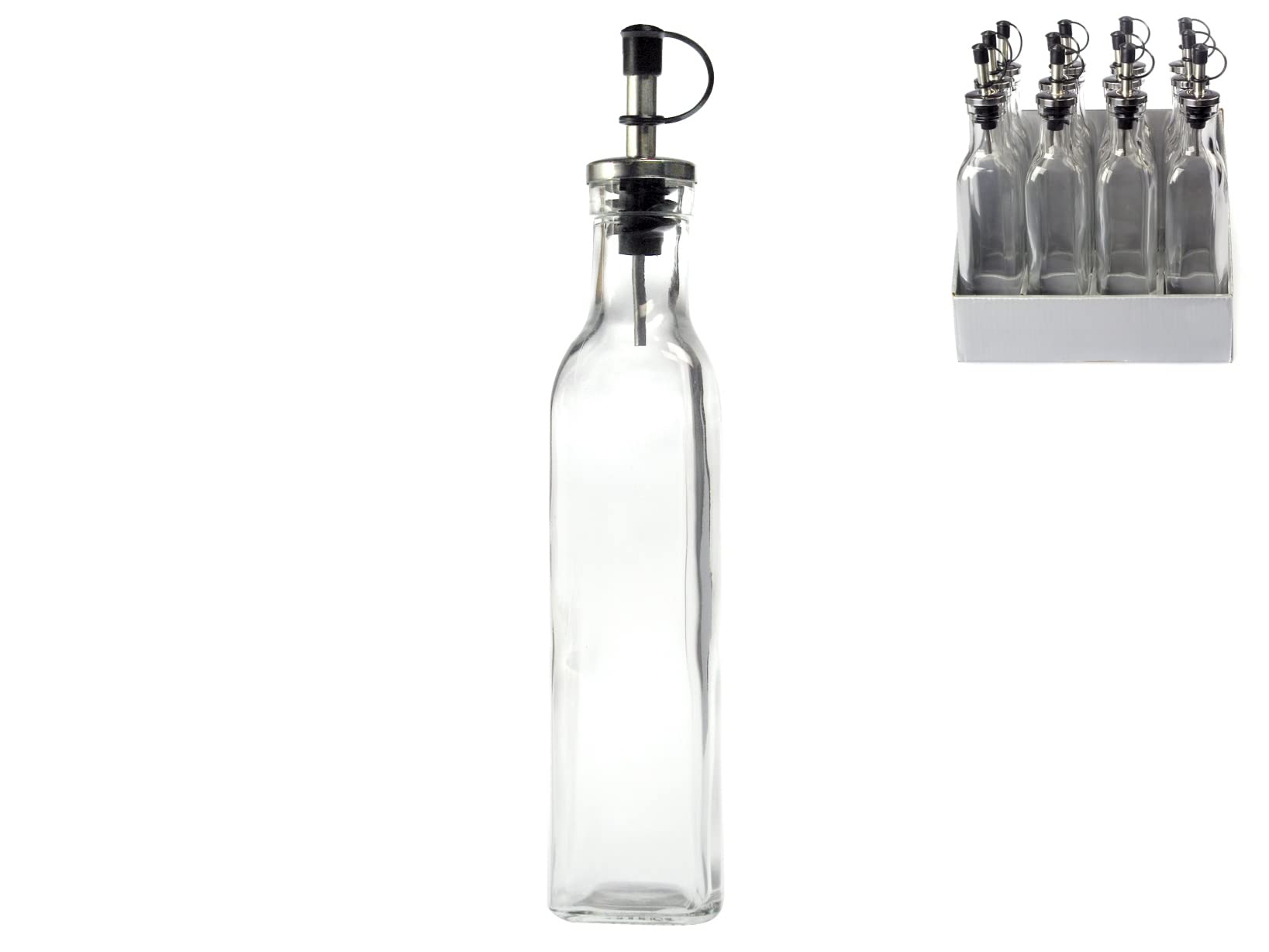 BOTELLA DE ACEITE DE VIDRIO