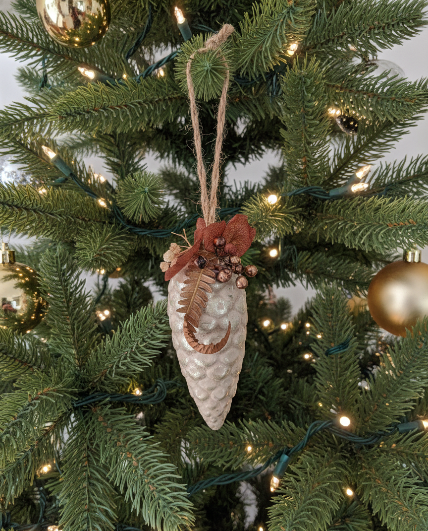 La Pomme de Pin Allongée Marron