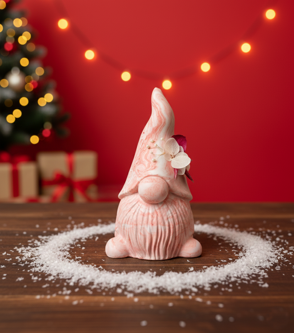 Le Gnome marbré rouge