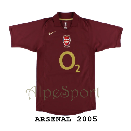 Arsenal RETRO 2005 BERGKAMP+10 2ª Réplica E48h