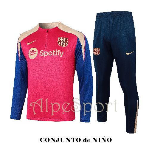 Chándal Entrenamiento NIÑO FC Barcelona 2025 Rojo