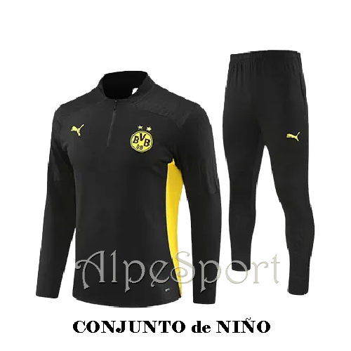 Chándal Entrenamiento NIÑO Borussia Dortmund 2025 negro