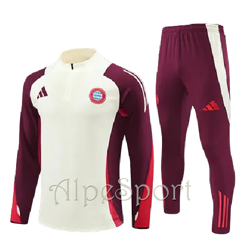 Chándal Entrenamiento Bayern Munich 2025 color crema-burdeos