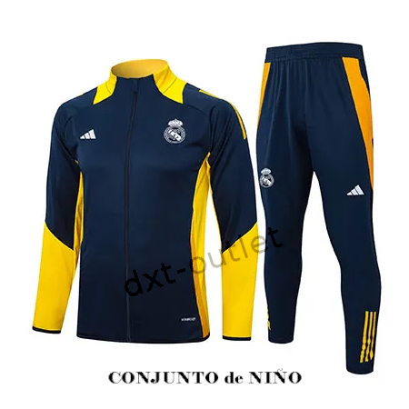 Chándal NIÑO Paseo RMCF 2025 azul-amarillo