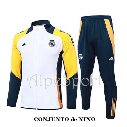 Chándal NIÑO Paseo RMCF 2025 blanco-azul