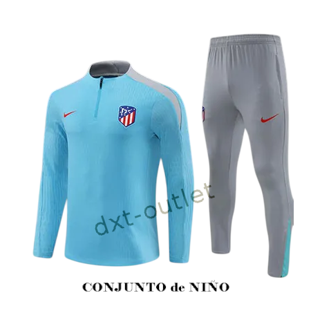 Chándal NIÑO Entrenamiento At. Madrid 2025 celeste
