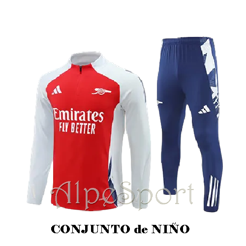 Chándal NIÑO Arsenal Entrenamiento color rojo