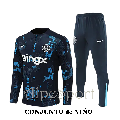 Chándal NIÑO Chelsea FC Entrenamiento color azul oscuro
