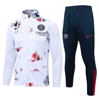 Chándal de Paseo PSG 2025 blanco estampado
