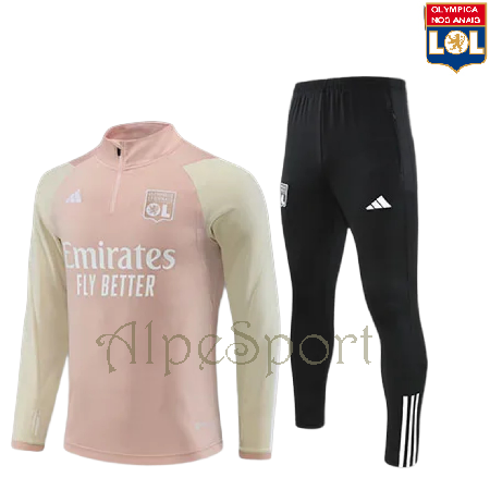 Chándal Entrenamiento Olympique Lyon 2025 salmón