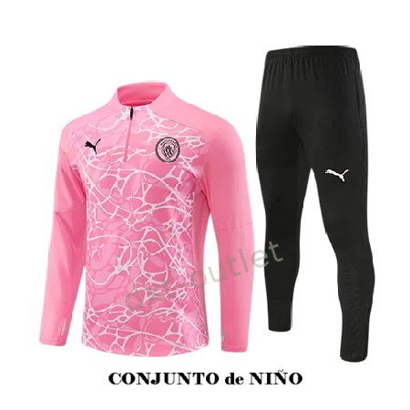 Chándal Niño Entrenamiento M-City 2025 Rosa Estampado