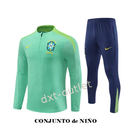 Chándal Niño Entrenamiento Brasil 2025 Verde