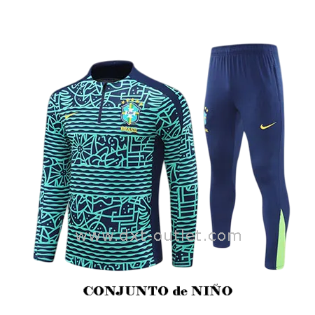 Chándal Niño Entrenamiento Brasil 2025 Estampado