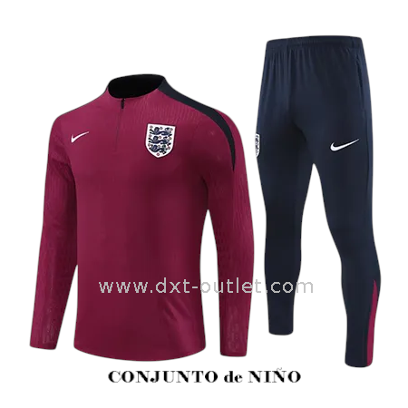 Chándal Niño Entrenamiento Inglaterra 2025 Burdeos
