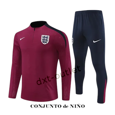 Chándal Niño Entrenamiento Inglaterra 2025 Burdeos