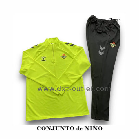 Chándal Niño Entrenamiento Real Betis 2025 Verde limón