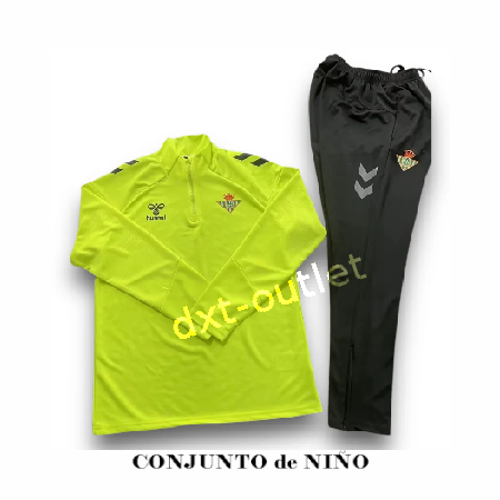 Chándal Niño Entrenamiento Real Betis 2025 Verde limón