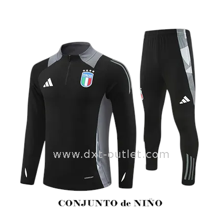 Chándal Niño Entrenamiento iTALIA 2025 Negro