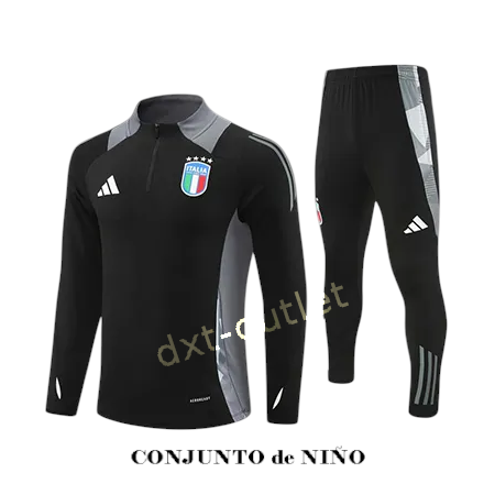 Chándal Niño Entrenamiento iTALIA 2025 Negro