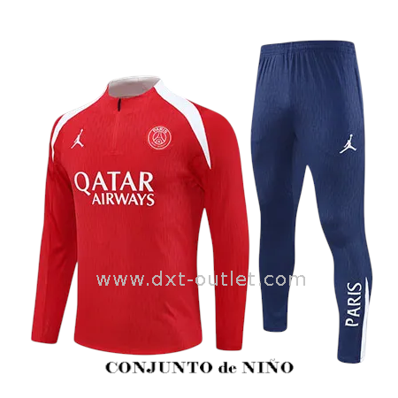 Chándal NIÑO entrenamiento PSG 2026 ROJO