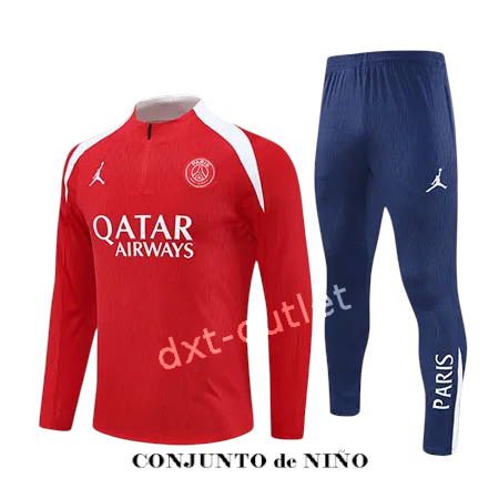 Chándal NIÑO entrenamiento PSG 2026 ROJO