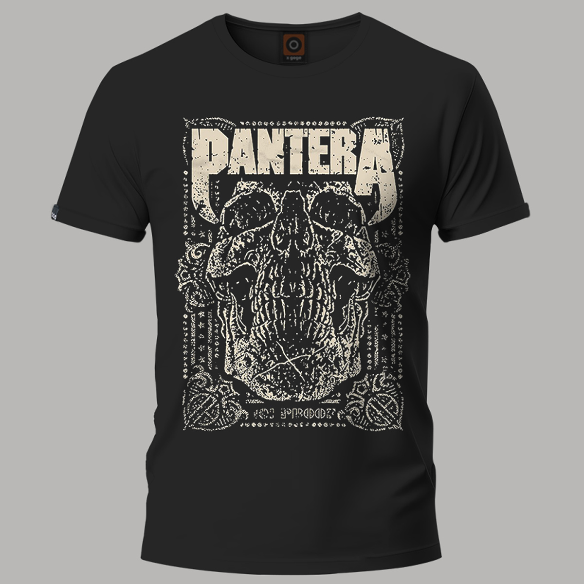Playera Negra Bandas Pantera