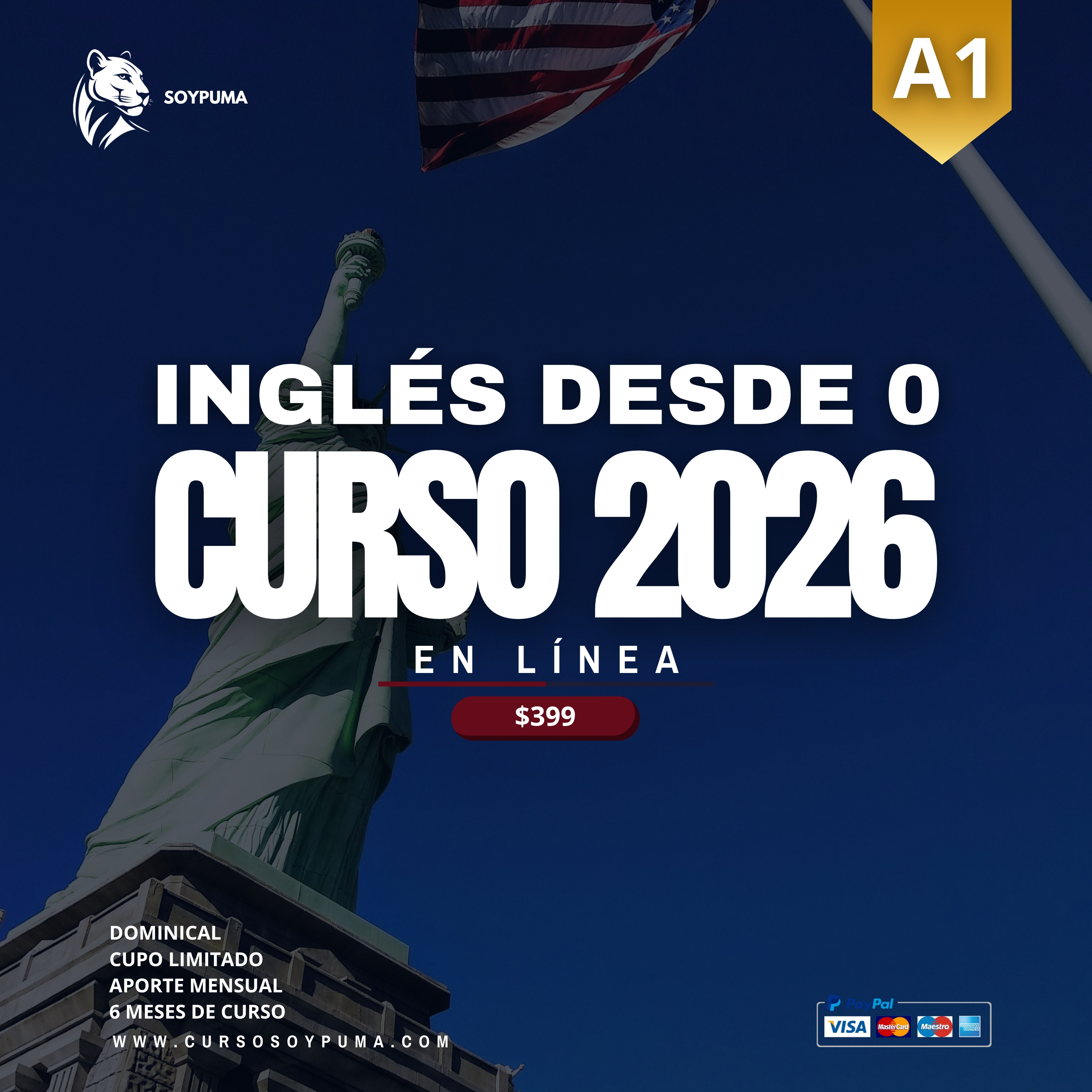 CURSO DE INGLÉS DESDE 0 - GRUPO DOMINICAL 2026