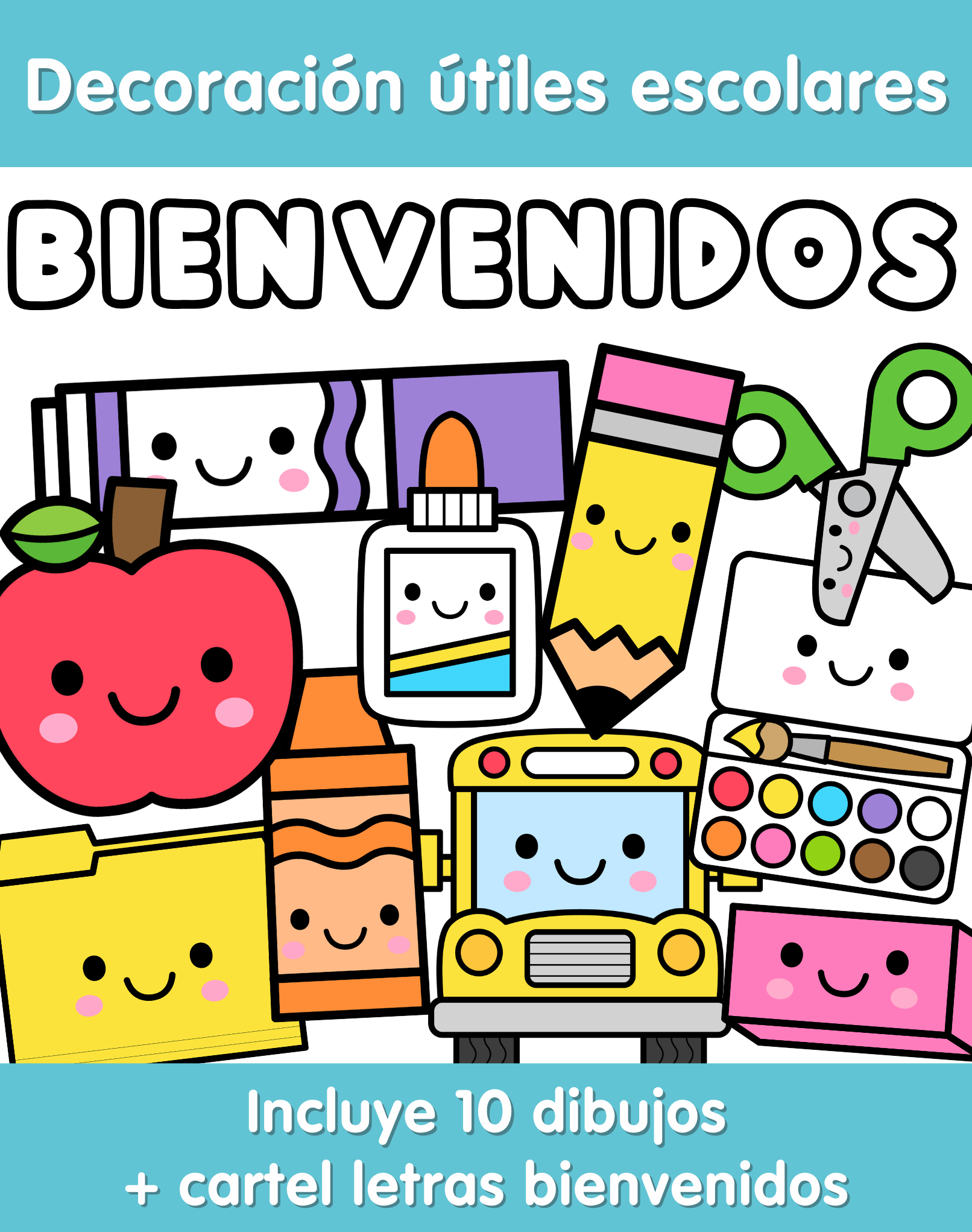 Decoración Regreso a Clases "Bienvenidos"