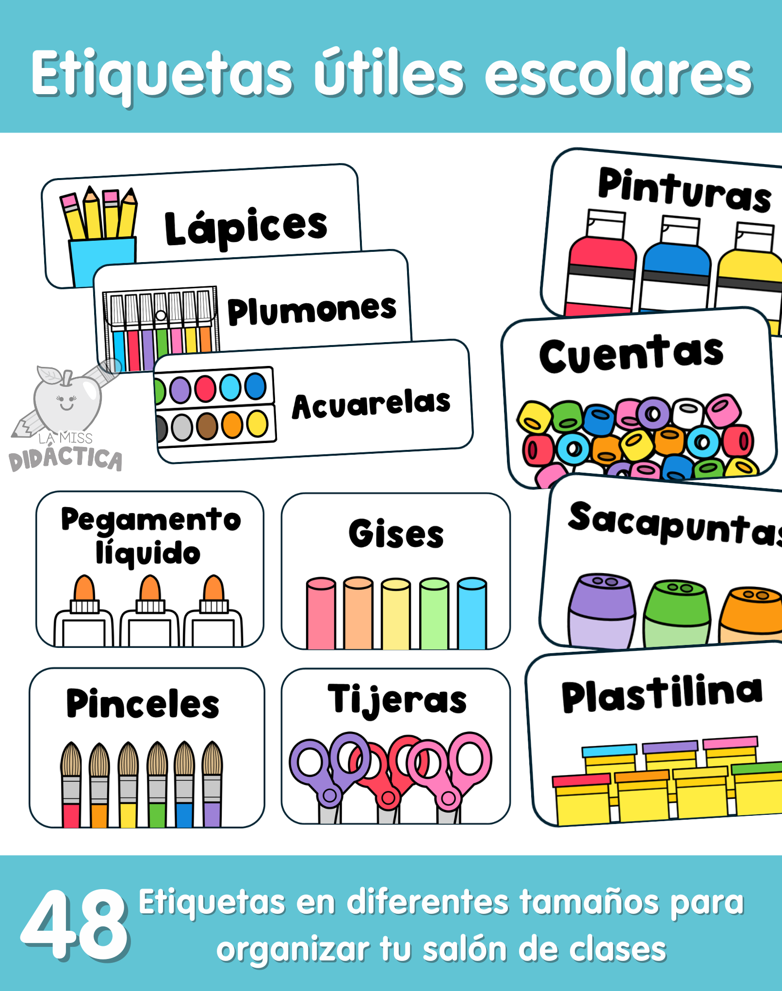 Etiquetas Útiles Escolares