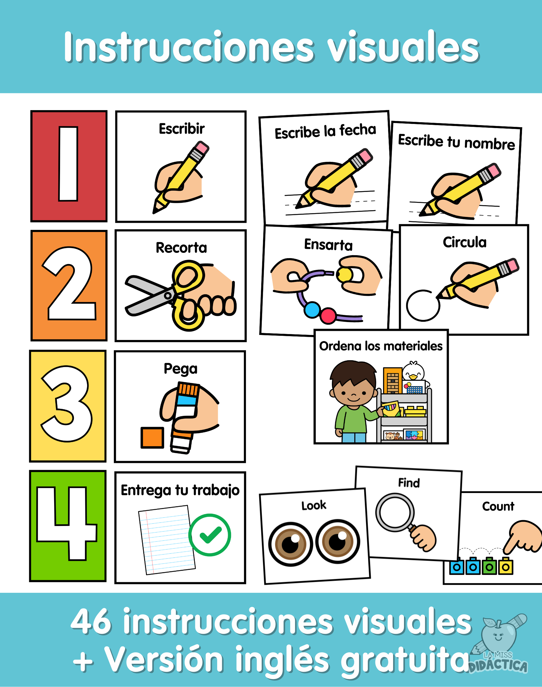 Instrucciones Visuales para el Aula