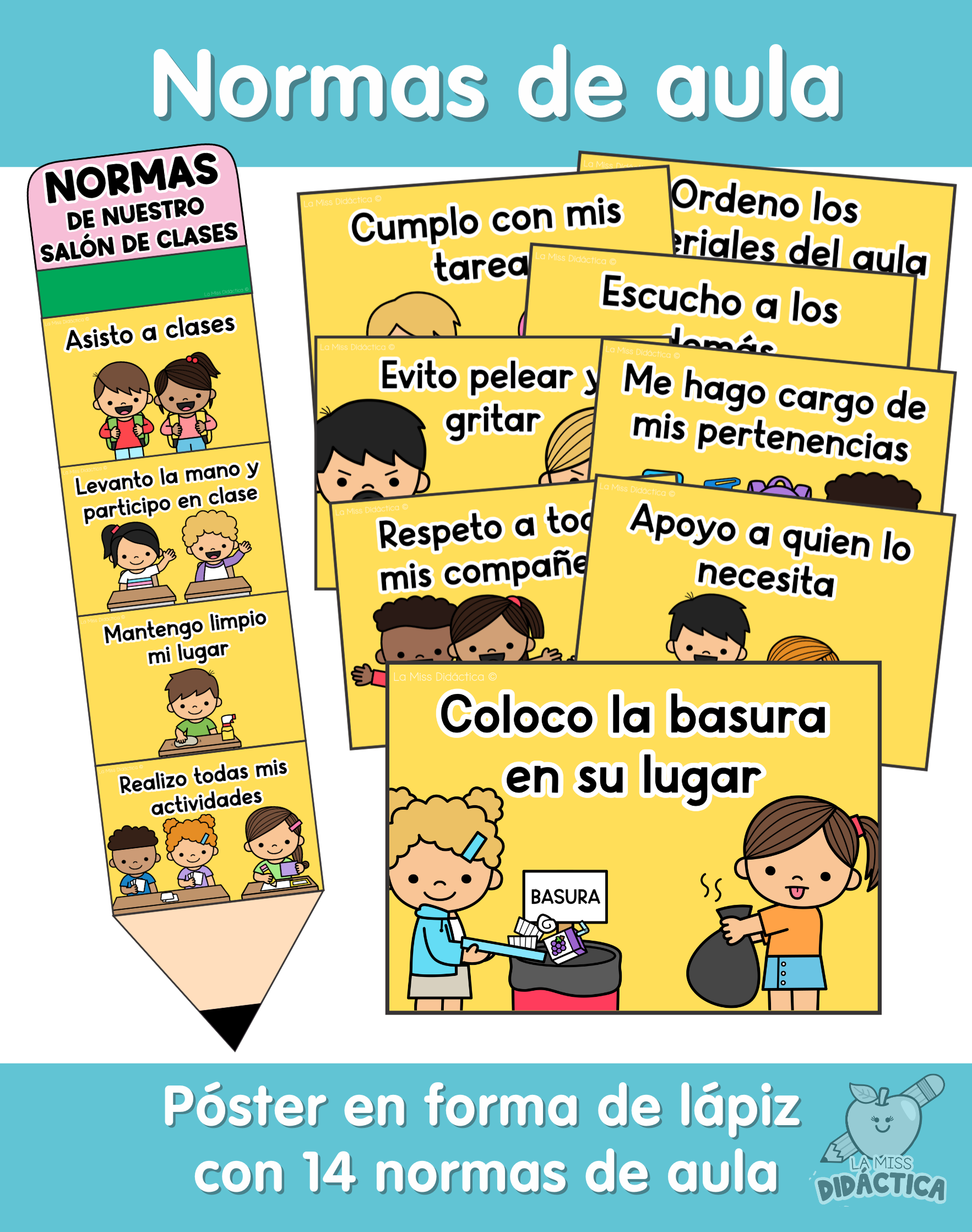 Normas póster lápiz