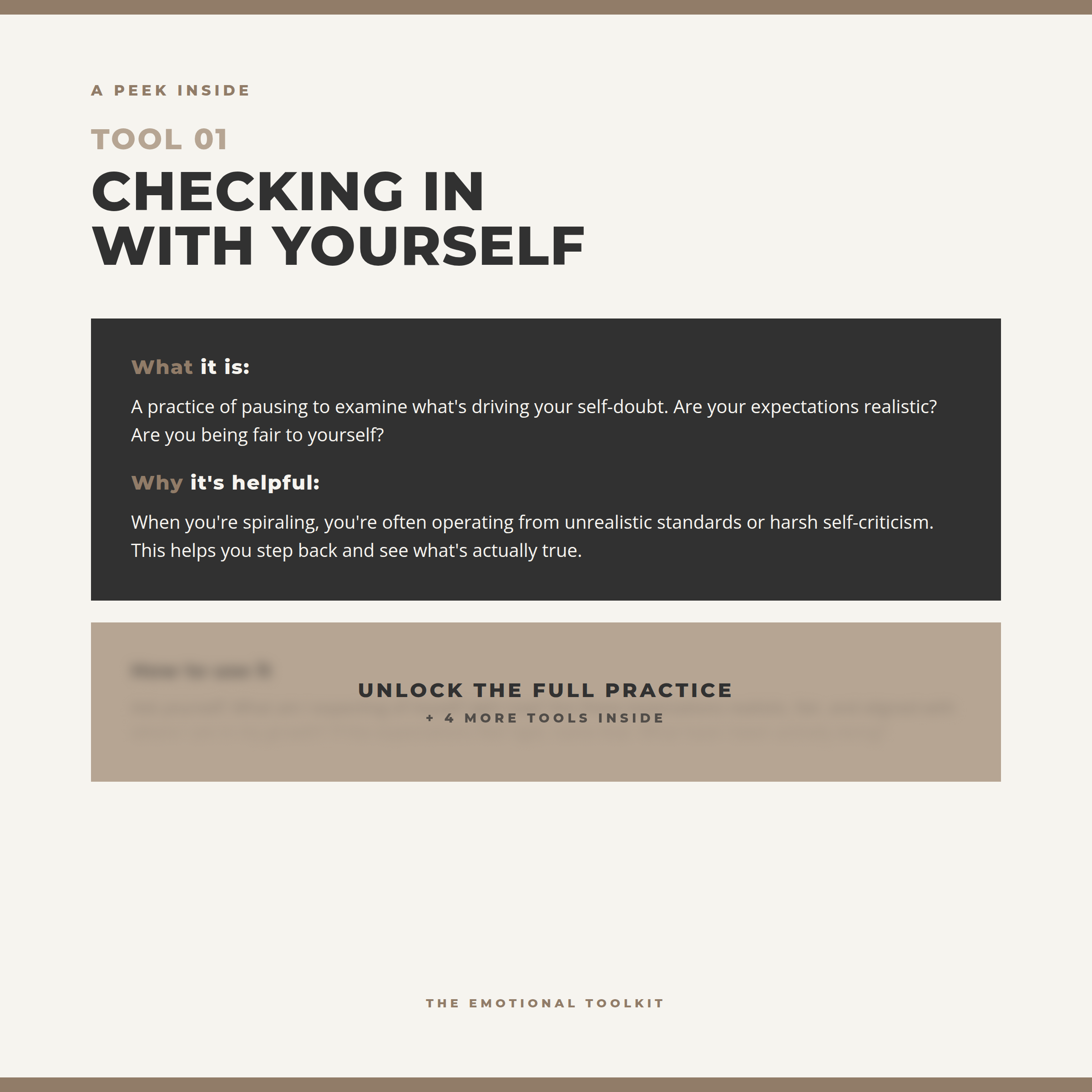 The Emotional Toolkit