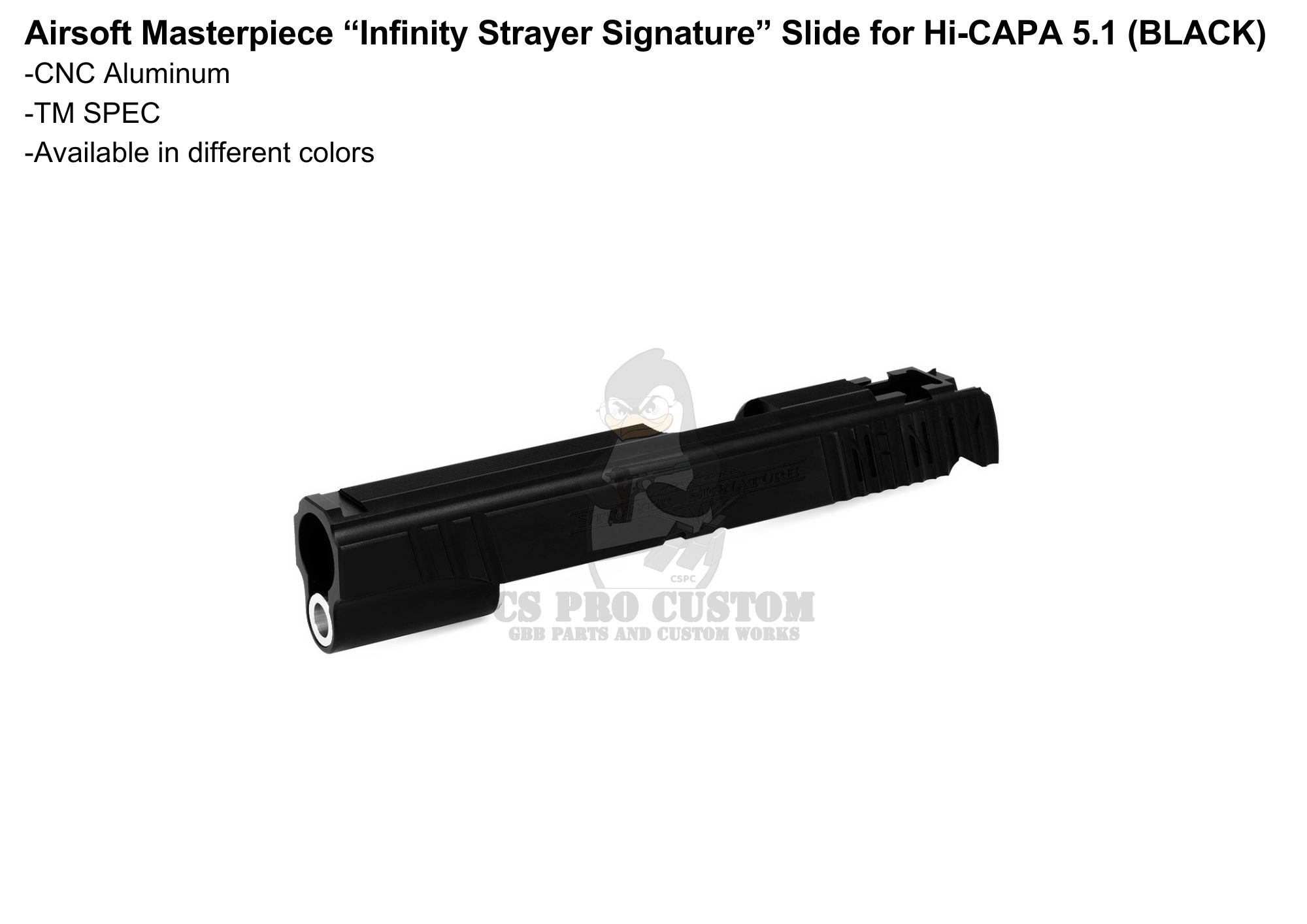 Airsoft Masterpiece Infinity Strayer Signature Slide 5.1