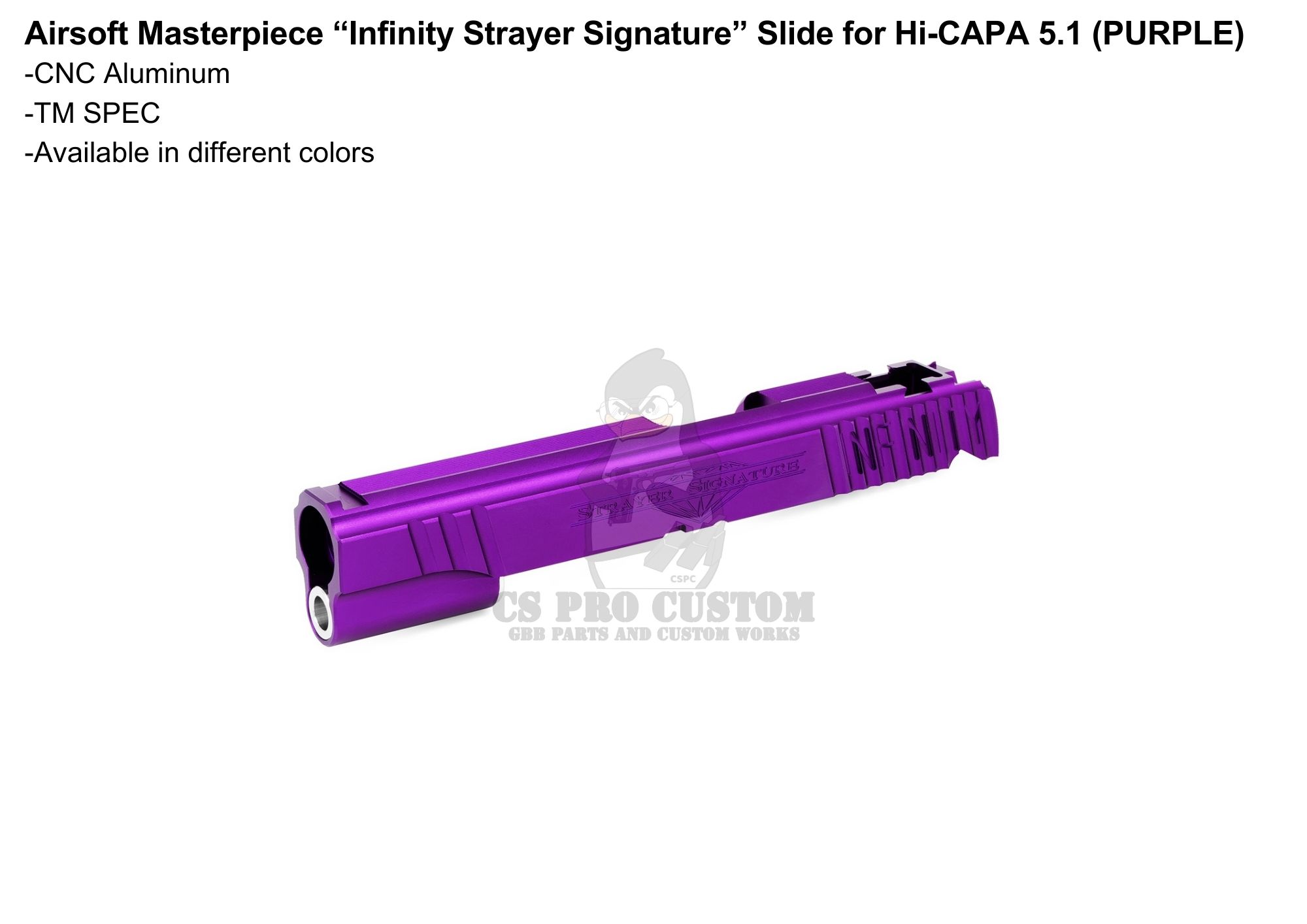 Airsoft Masterpiece Infinity Strayer Signature Slide 5.1