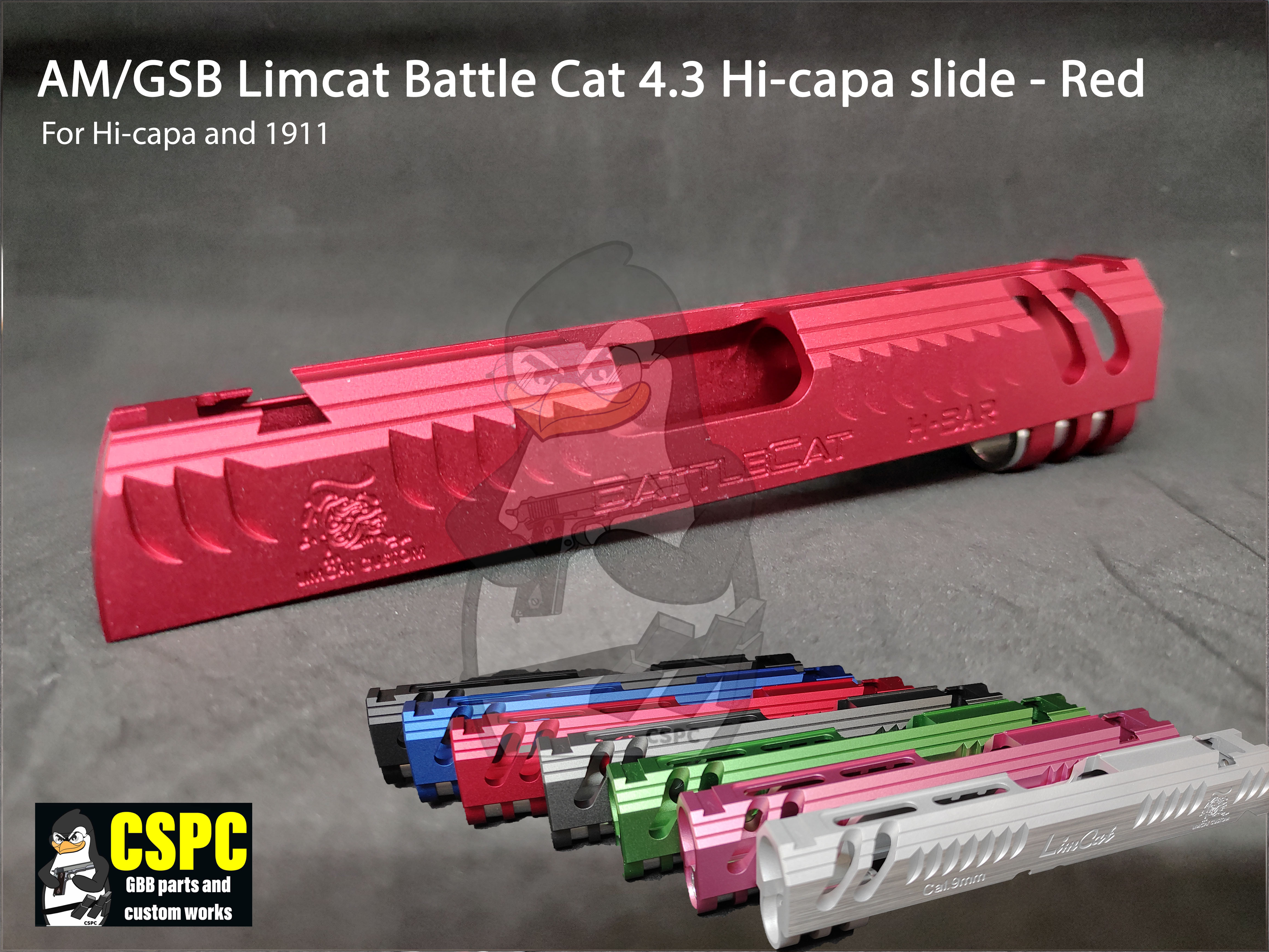 Airsoft Masterpiece Limcat Battle Cat 4.3 Hi-capa slide