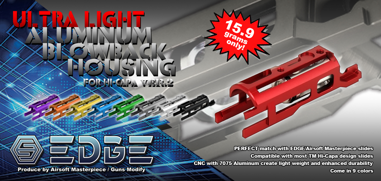 EDGE Ultra Light Aluminum Blowback Housing v2 (Standard)