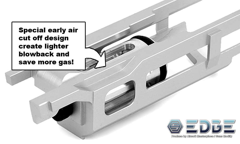 EDGE Ultra Light Aluminum Blowback Housing v1 Low blow back for Hi-capa and 1911