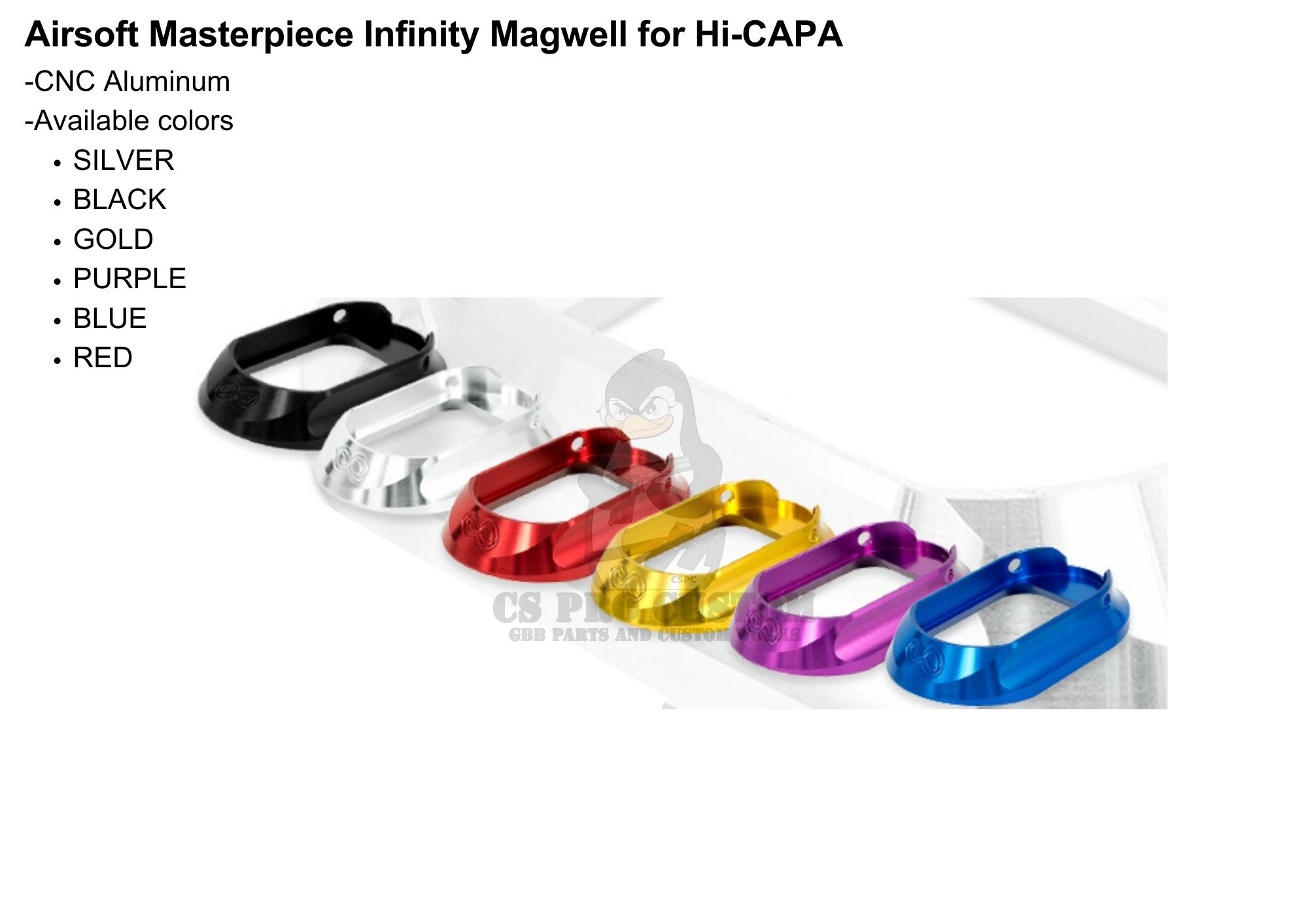 Airsoft Masterpiece Infinity Magwell for Hi-CAPA
